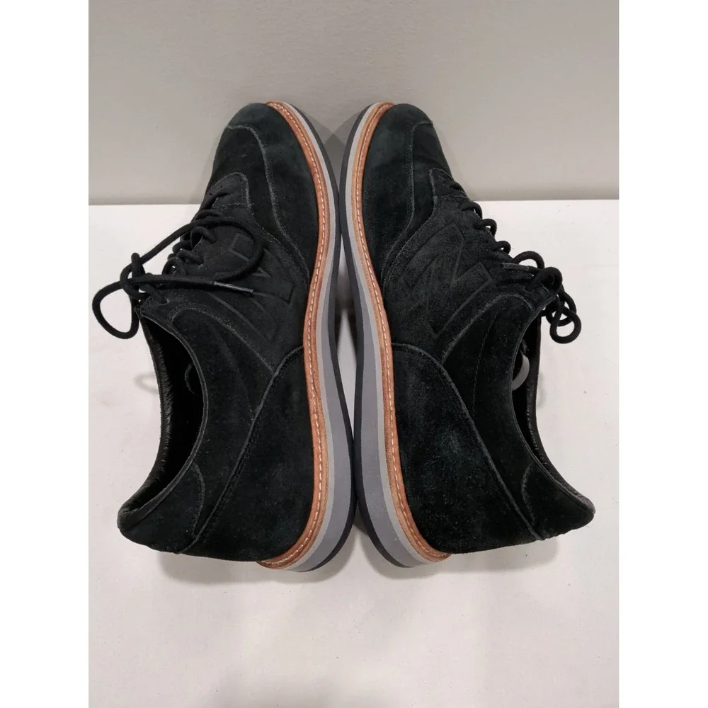 New Balance 1100 Mens Size 12 Black Suede Oxford Walking Comfort Shoes MD1100BK